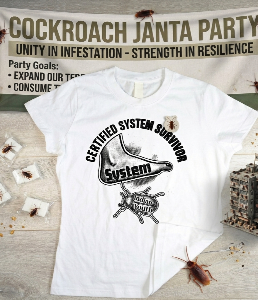 Cockroach Janta party tee | Unisex Stretch T-shirt