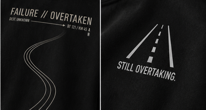 Unisex Oversized: Failure overtaken